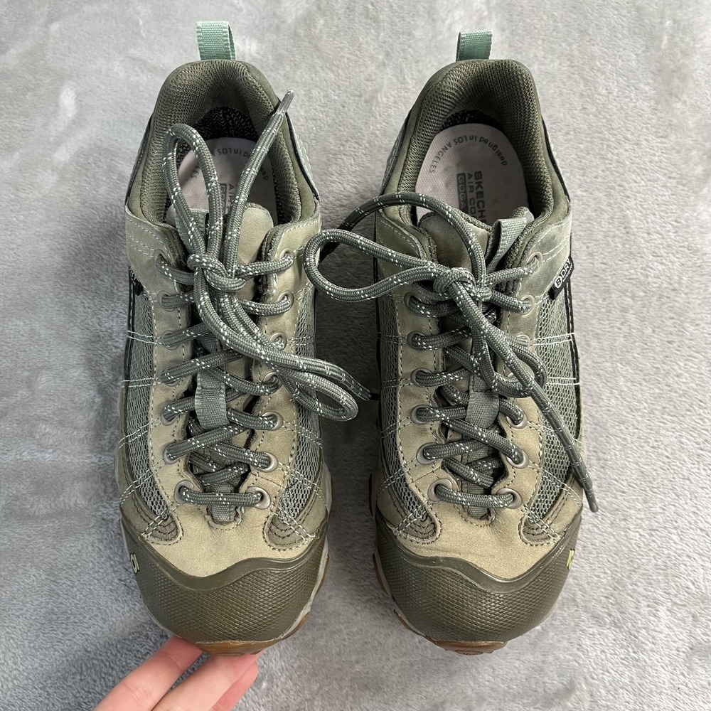 Oboz Shoes Womens Size 7.5 Green Leather BDry Waterproof Hiking Trail Sneakers - Picture 2 of 12